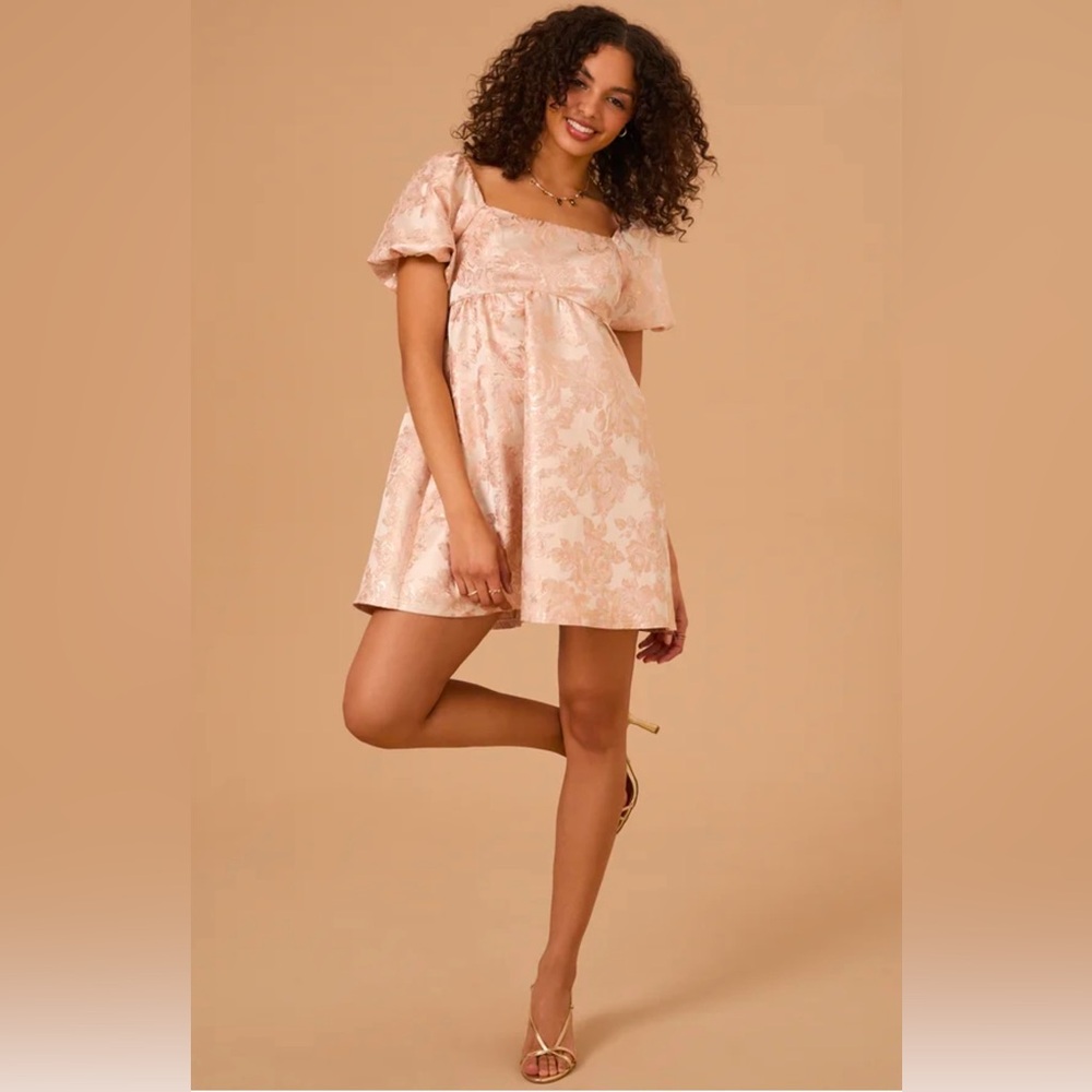 NWT Altar’d State Fiona Jacquard Mini Dress